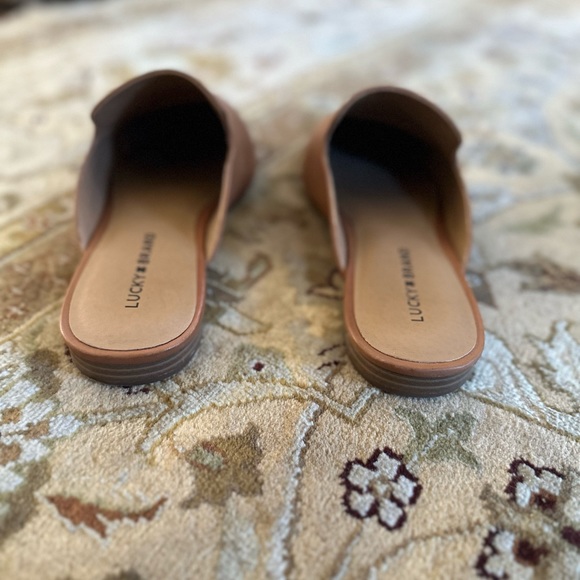 Lucky Brand Women’s Brynnuh Mule Slip-On Brown Leather Cognac Color Size 9.5 - Picture 10 of 12